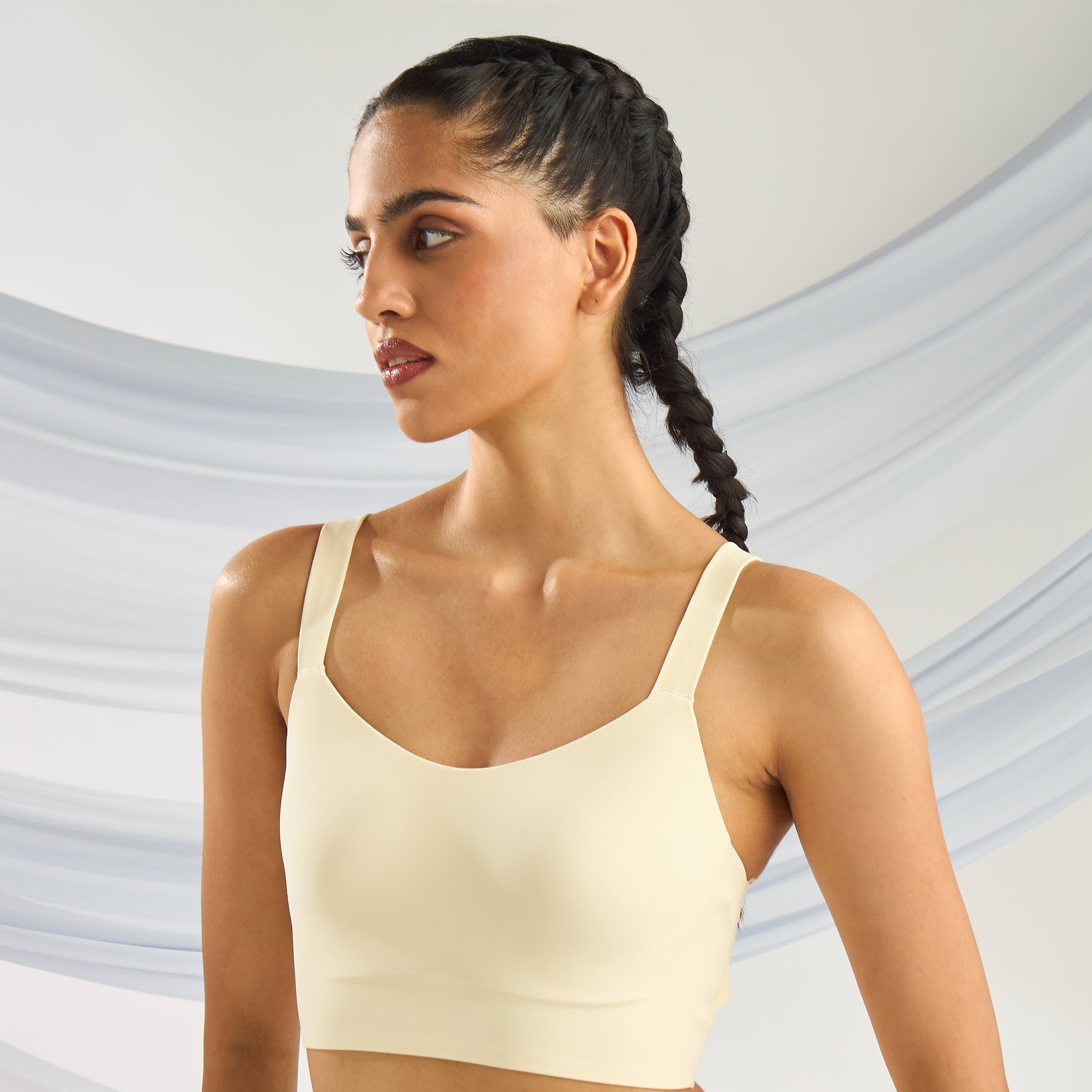 Cutout Back Compression Sports Bra