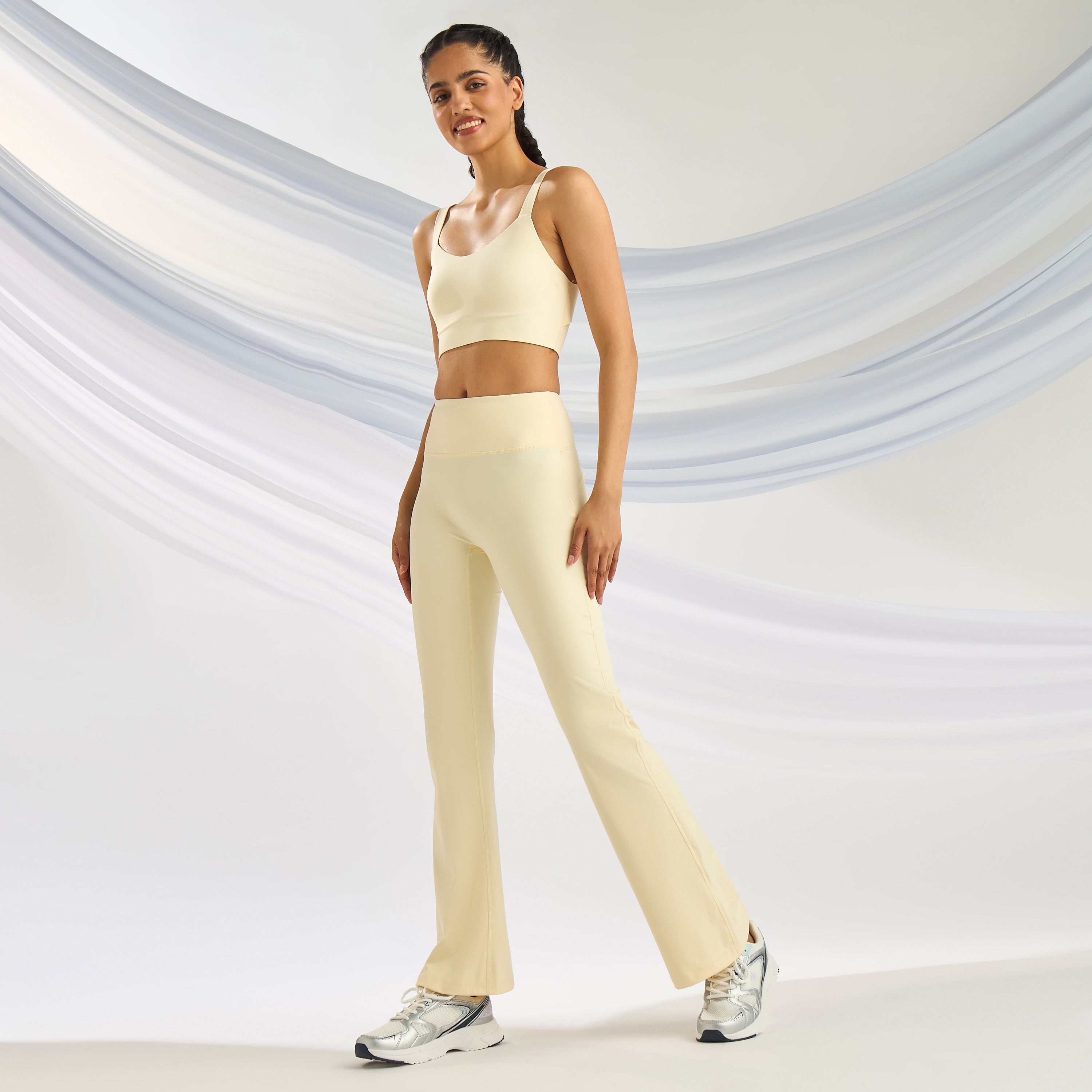 Cutout Back Compression Sports Bra