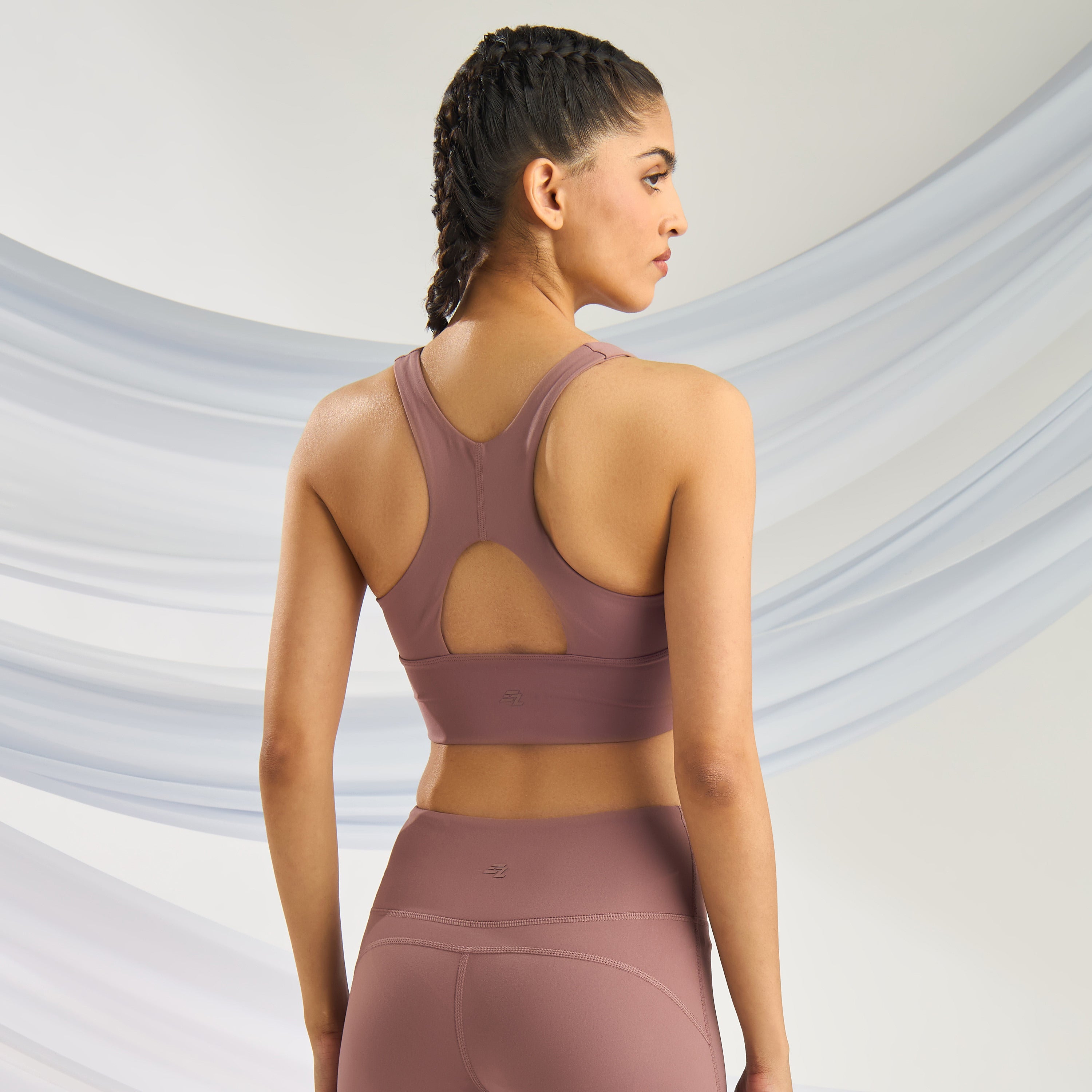 Ruched Medium Support Racerback Bra
