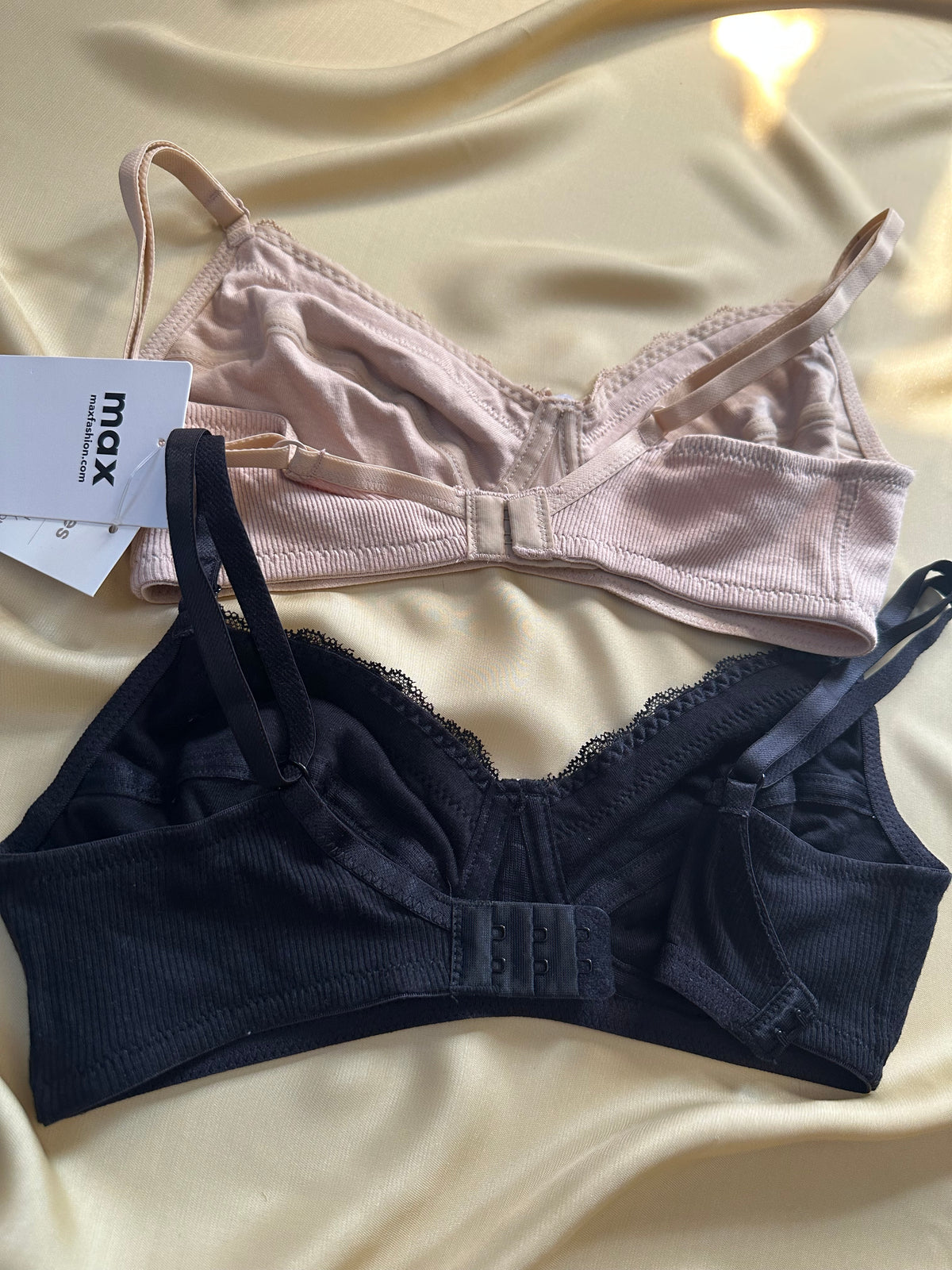 Pack of 2 - Ribbed Non-Padded Bra
