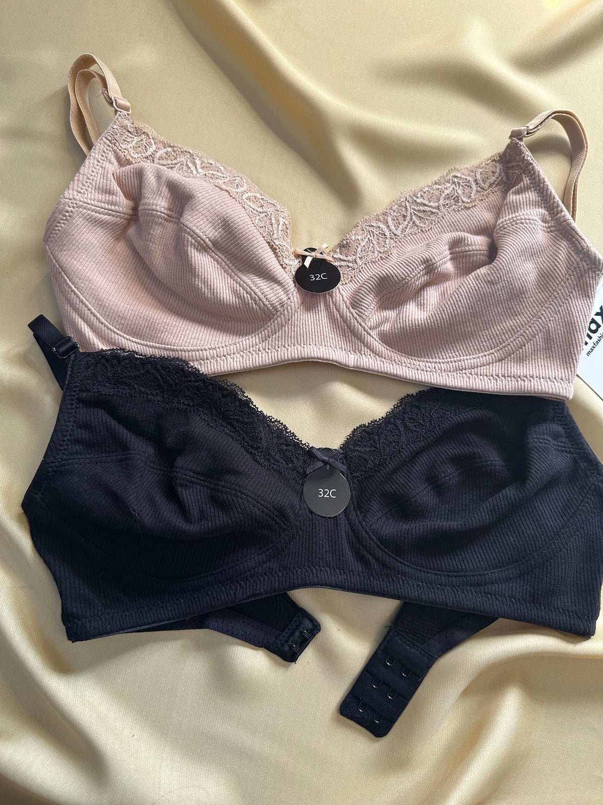 Pack of 2 - Ribbed Non-Padded Bra