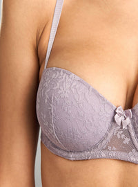 Laced Balconette Bra Purple