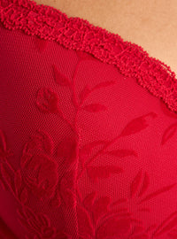 Pack of 2 - Floral Lace Textured Plunge Bra