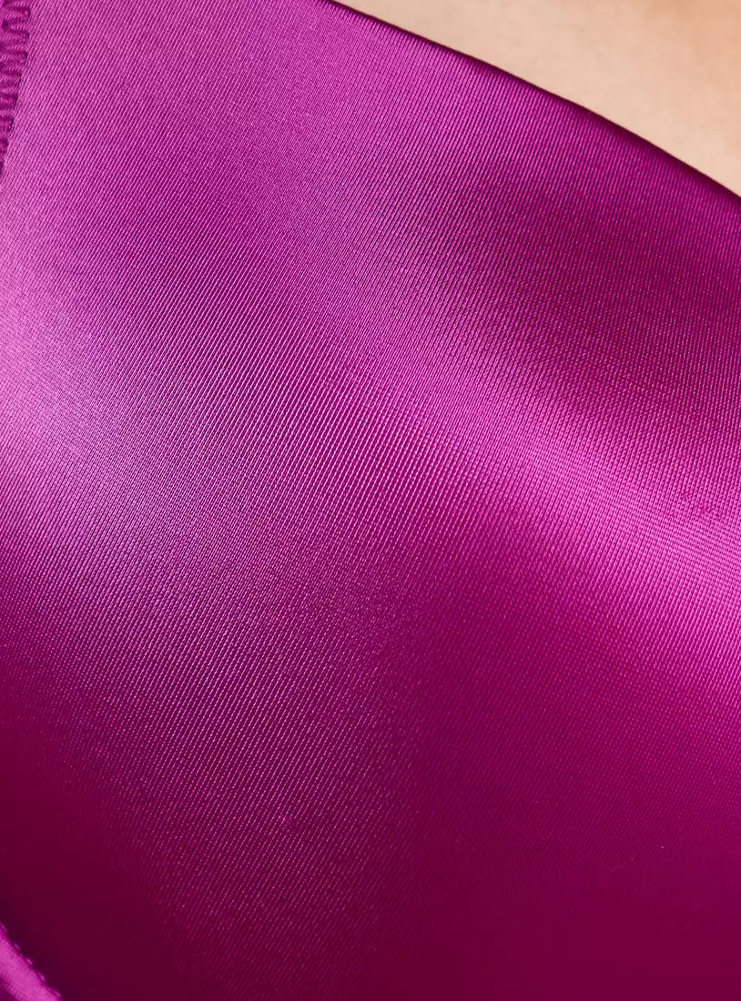 Stain Silk Wired and Padded Dimontees detail strap Bra