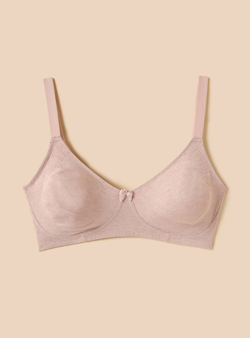 Pack of 2 - Plain Bra with Adjustable Straps