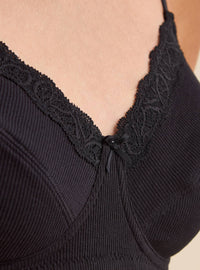 Pack of 2 - Ribbed Cotton Basic Bra