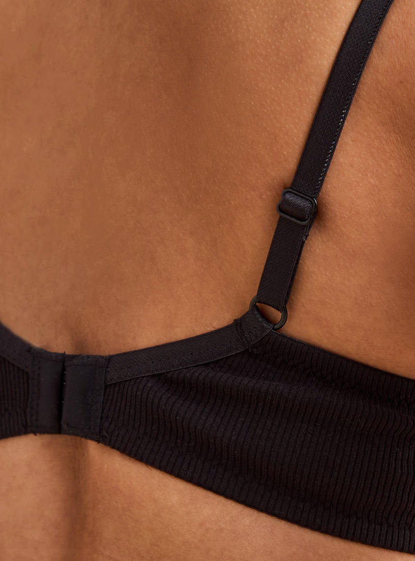 Pack of 2 - Ribbed Cotton Basic Bra