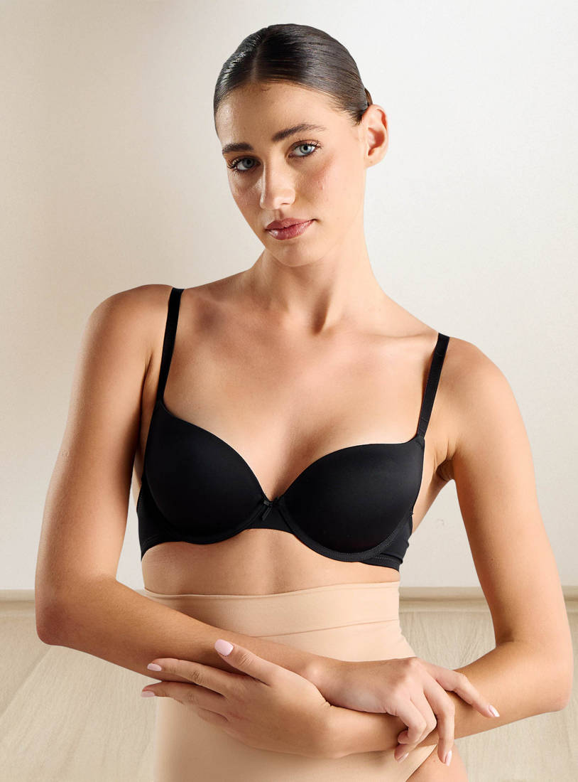 Pack of 2 - Plain Plunge Bra