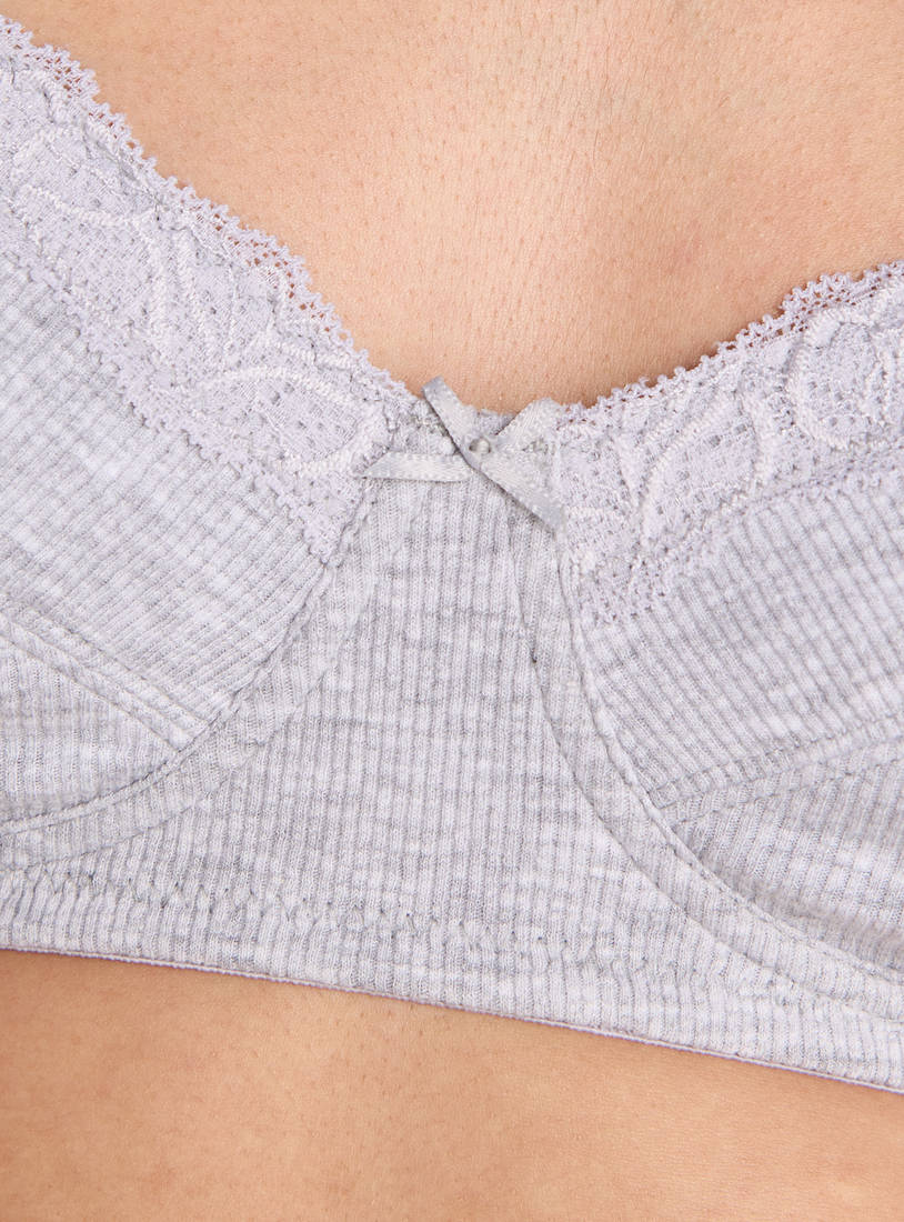 Pack of 2 - Ribbed Non-Padded Non-Wired Bra
