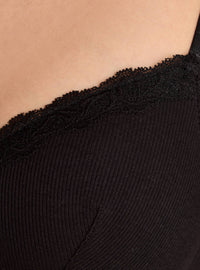 Pack of 2 - Ribbed Padded Non-Wired A-frame Bra