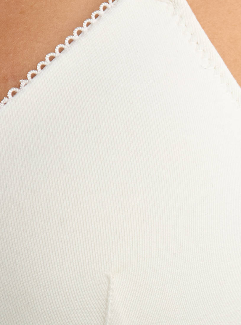 Pack of 2 - Plain A-frame Padded Non-Wired Bra