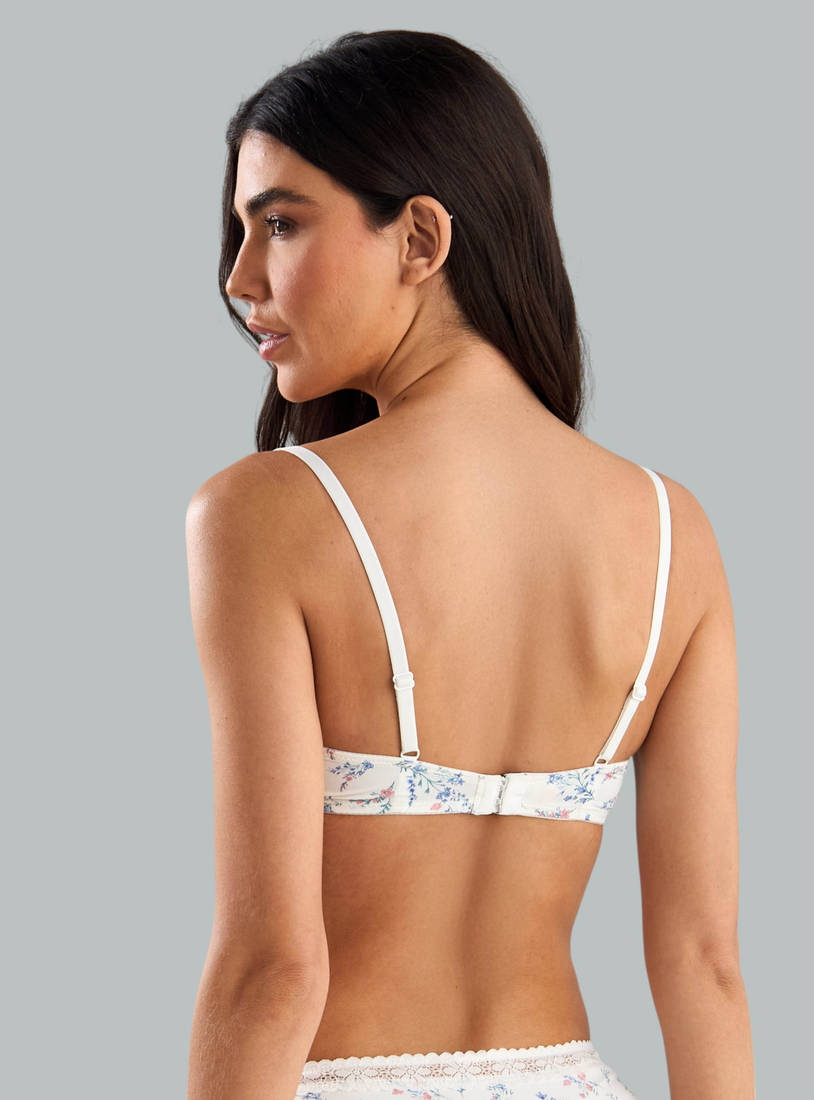 Pack of 2 - Lace Detail Wired  Demi Bra