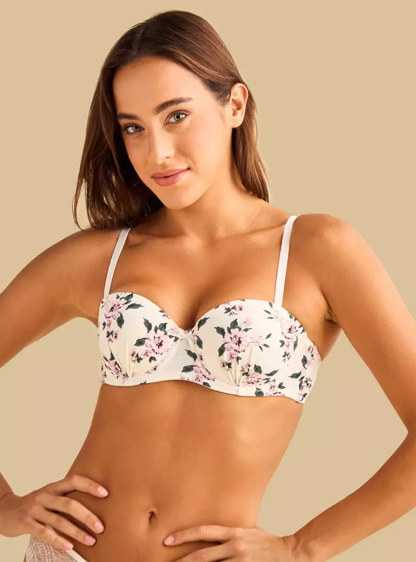 Pack of 2 - Laced balconette bra