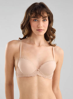 Cotton Lace Demi Wired Bra