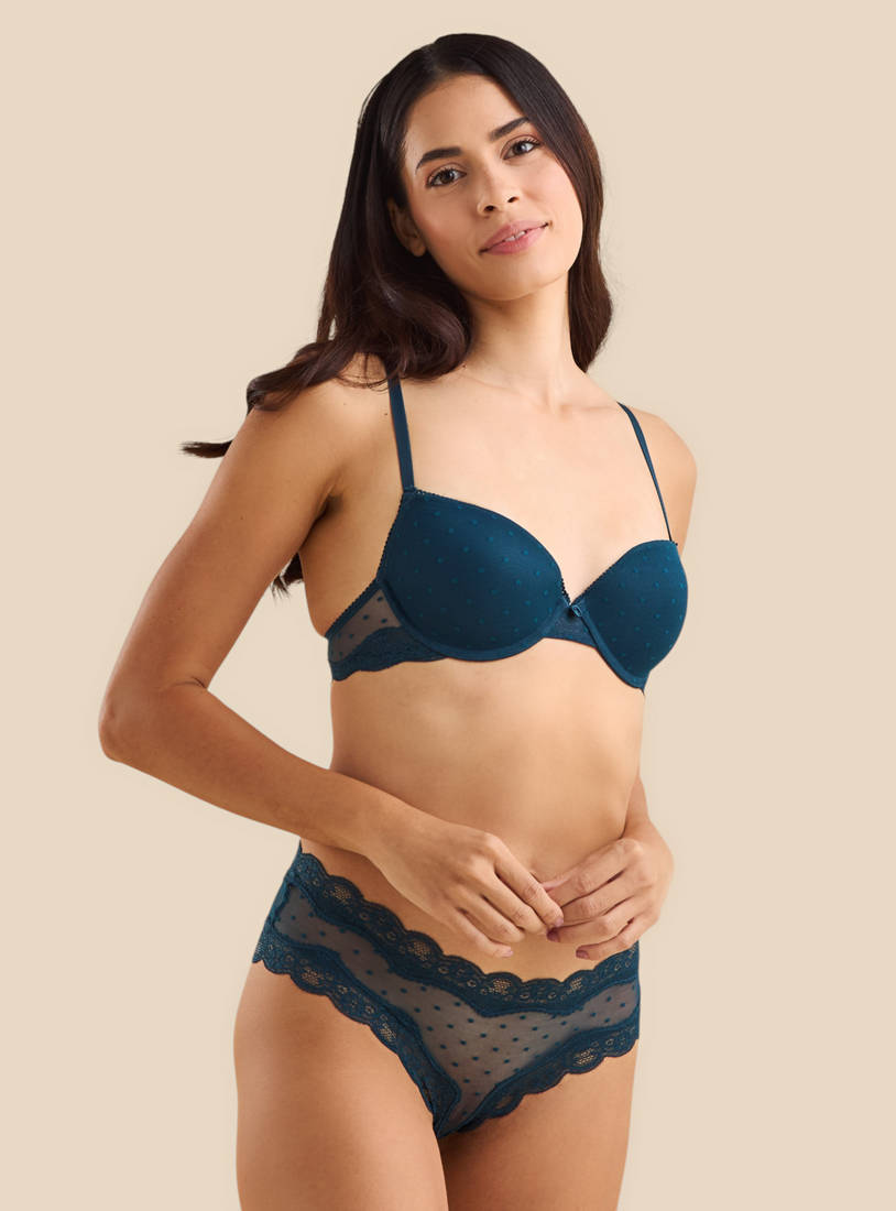 Lace Wired Demi Bra