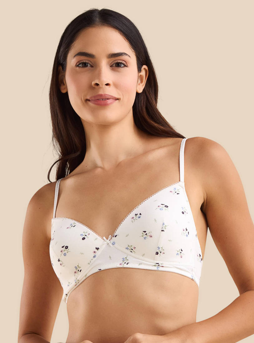 Pack of 2 - Assorted Padded Non-Wired A-frame Bra