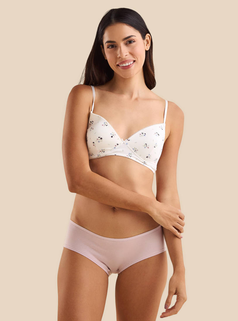 Pack of 2 - Assorted Padded Non-Wired A-frame Bra