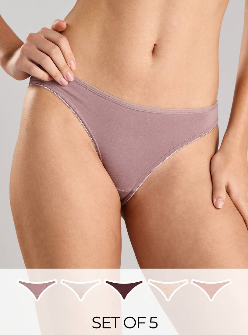 Pack of 5 - Plain Bikini Briefs