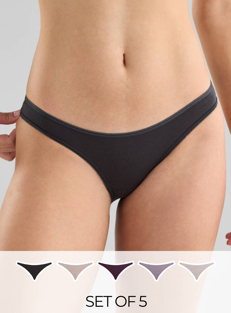 Pack of 5 - Plain Bikini Briefs
