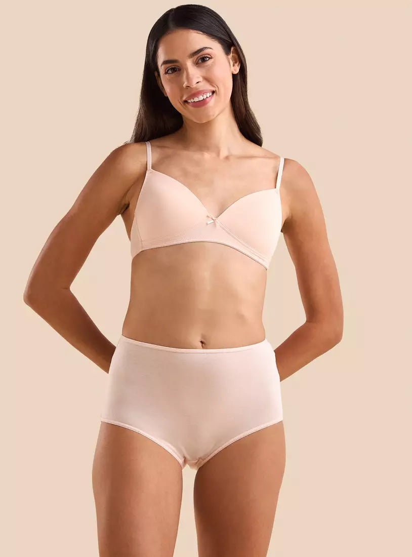 Pack of 5 -MAXFASHION  Assorted Full Briefs Cotton