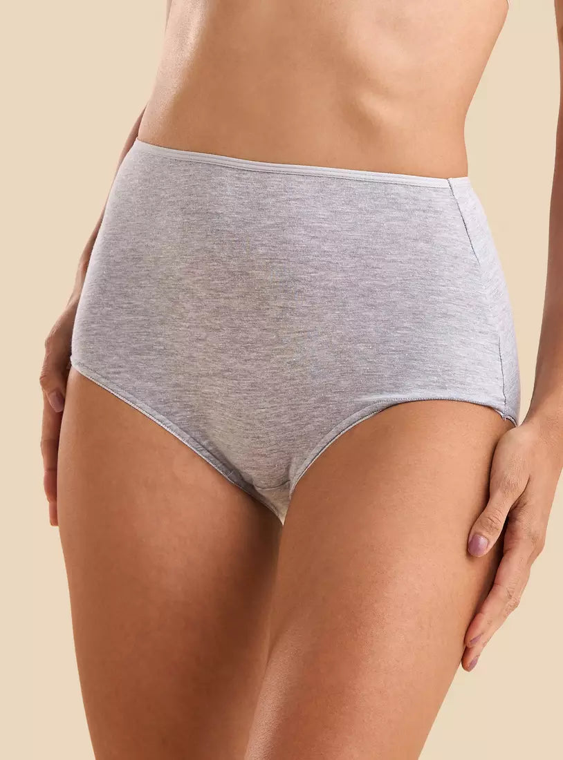 Pack of 5 -MAXFASHION  Assorted Full Briefs Cotton