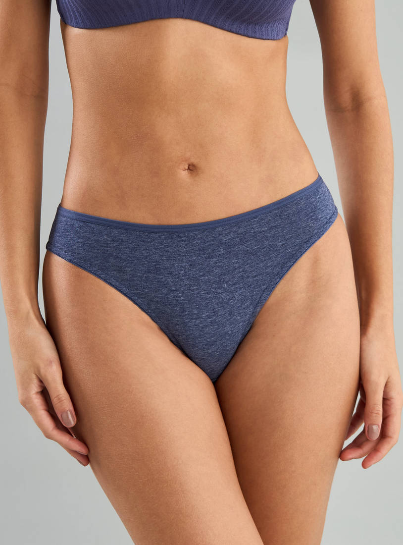 Pack of 5 - Assorted High Leg Briefs