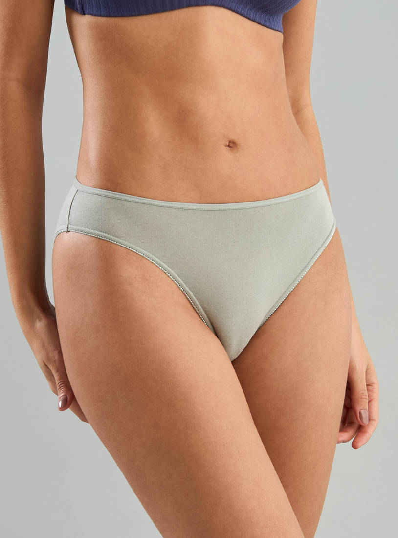 Pack of 5 - Assorted High Leg Briefs