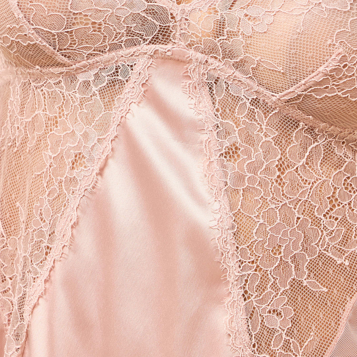 Lace Trim Babydoll with Thongs