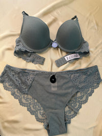 Mesh Light Pad Bra Panty Set