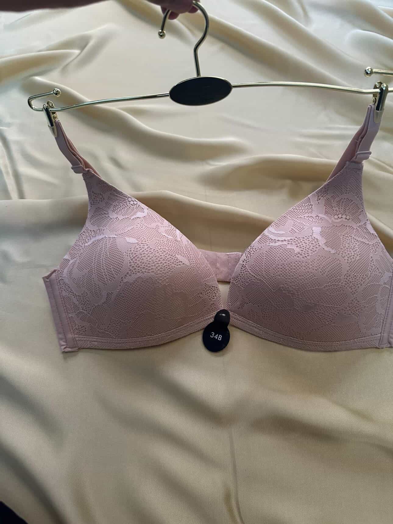 Floral Lace Padded Non-Wired A-frame Bra