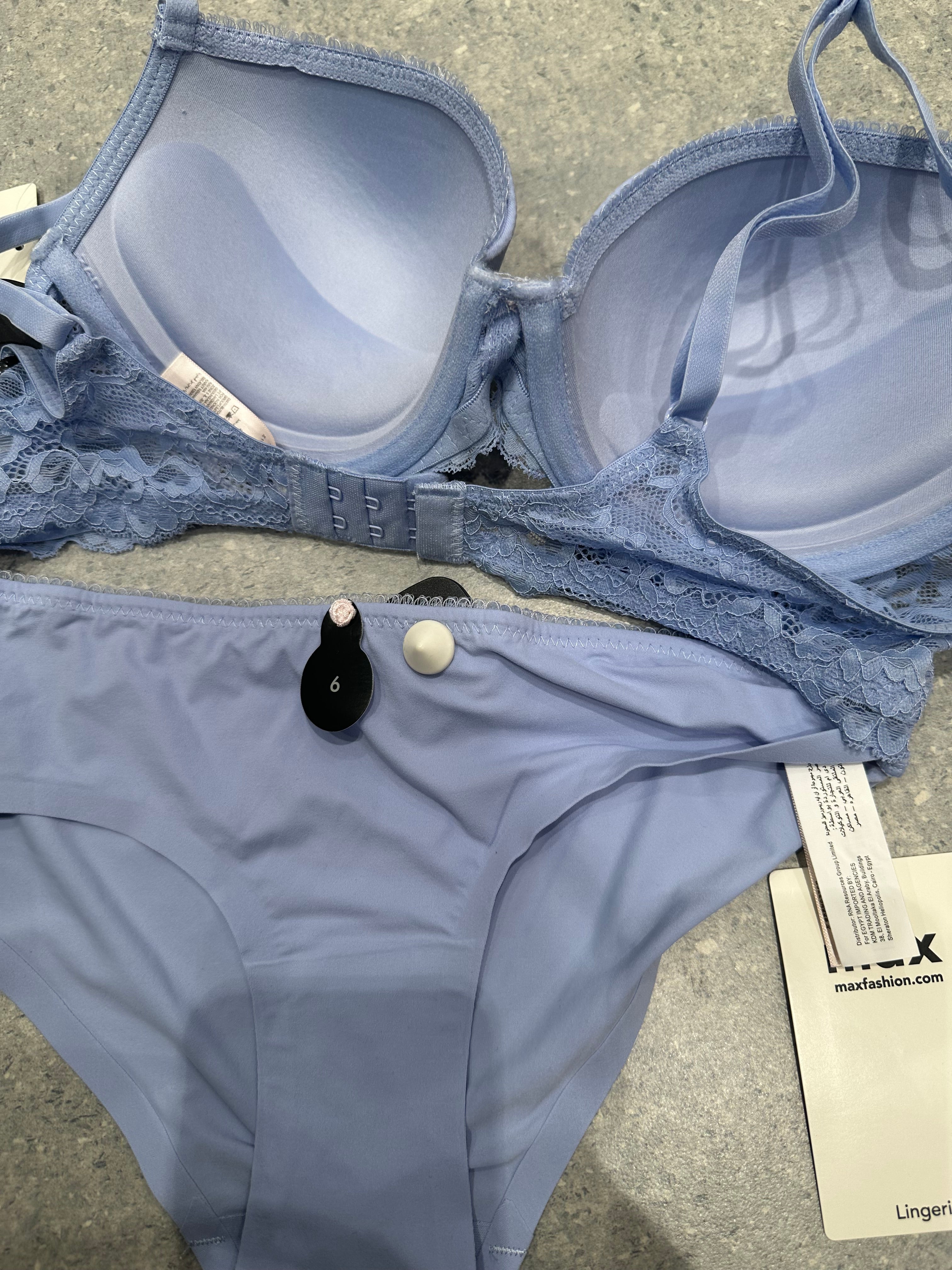 Lace Panel Wired Demi Bra