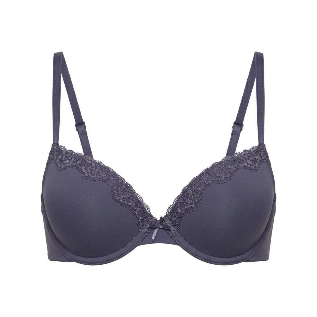 Pack of 2 - Lace Detail Push-Up Wired Demi Bra