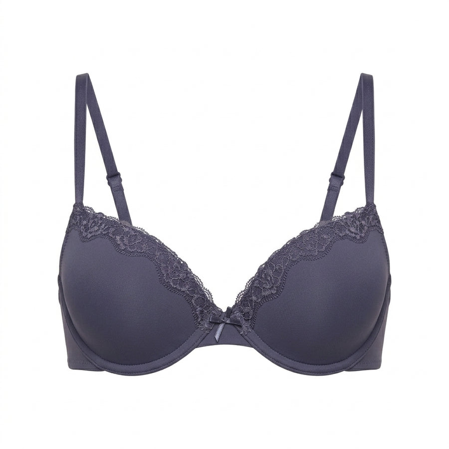 Pack of 2 - Lace Detail Push-Up Wired Demi Bra