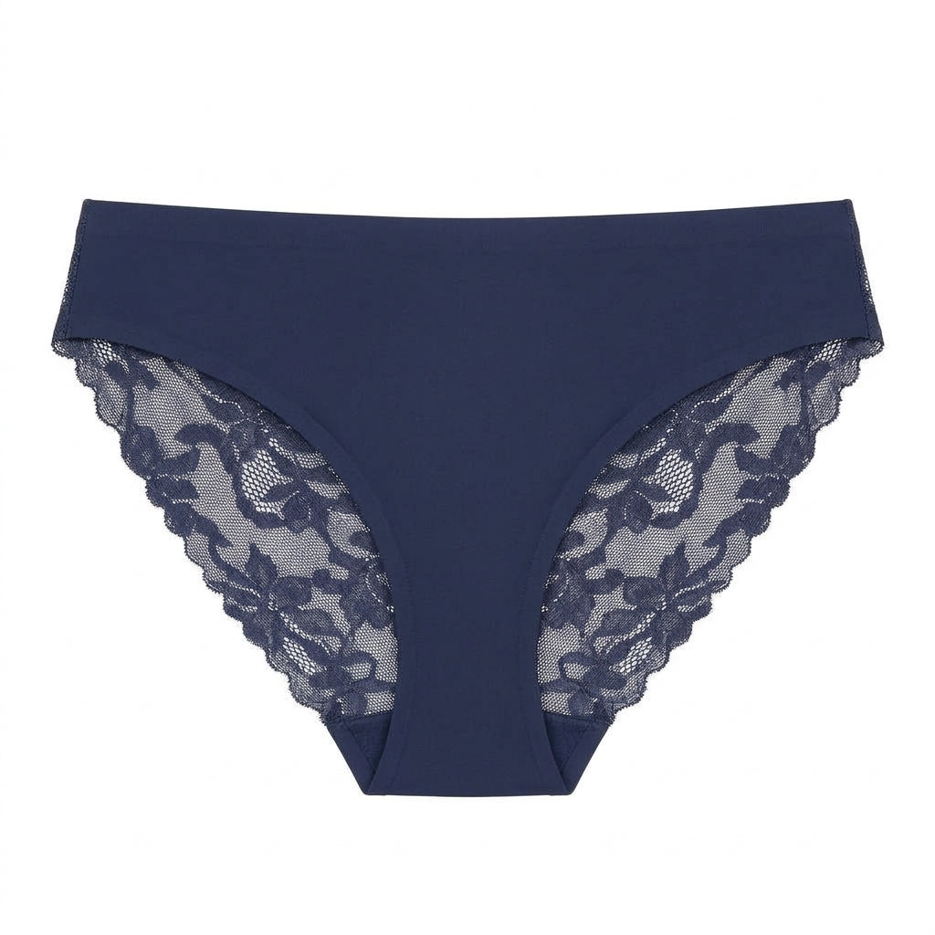 Jacquard Bikini Brief (Blue)