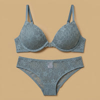 Floral Lace Plunge Bra