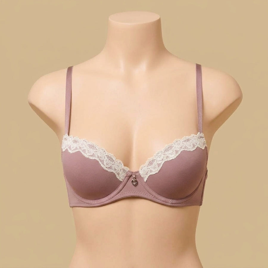 Lace Trim Demi Bra