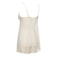 Lace Insert Babydoll with Thongs