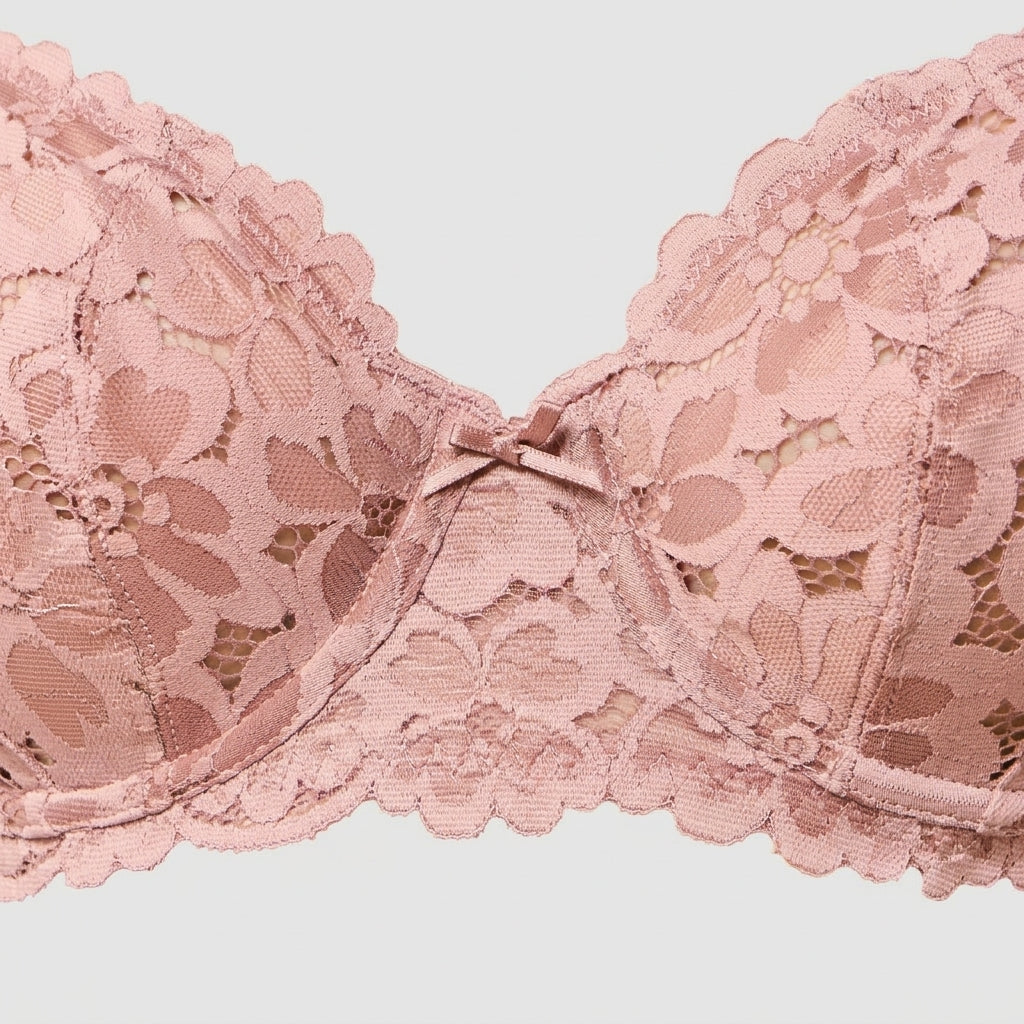 Lace Detail Non-Padded and Non-Wired Bra