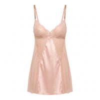 Lace Trim Babydoll with Thongs