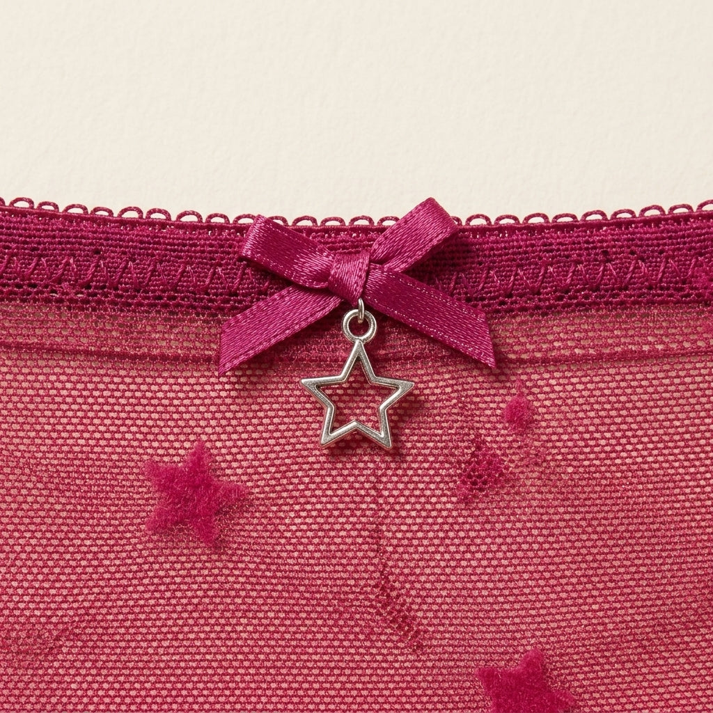Star Flock Mesh Briefs
