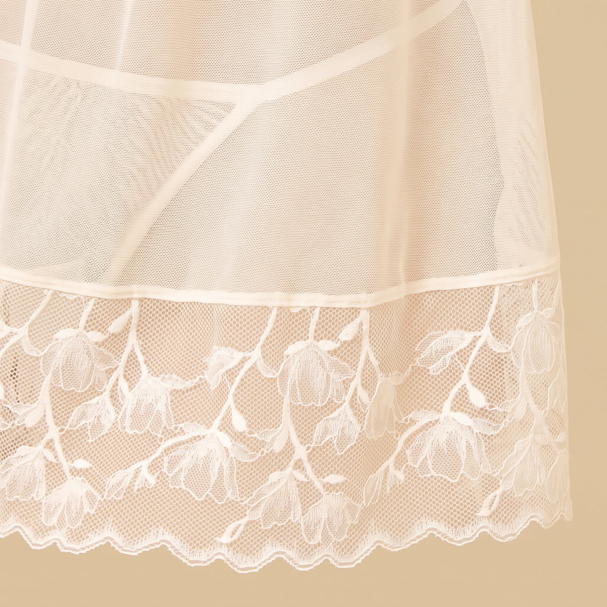 Lace Insert Babydoll with Thongs