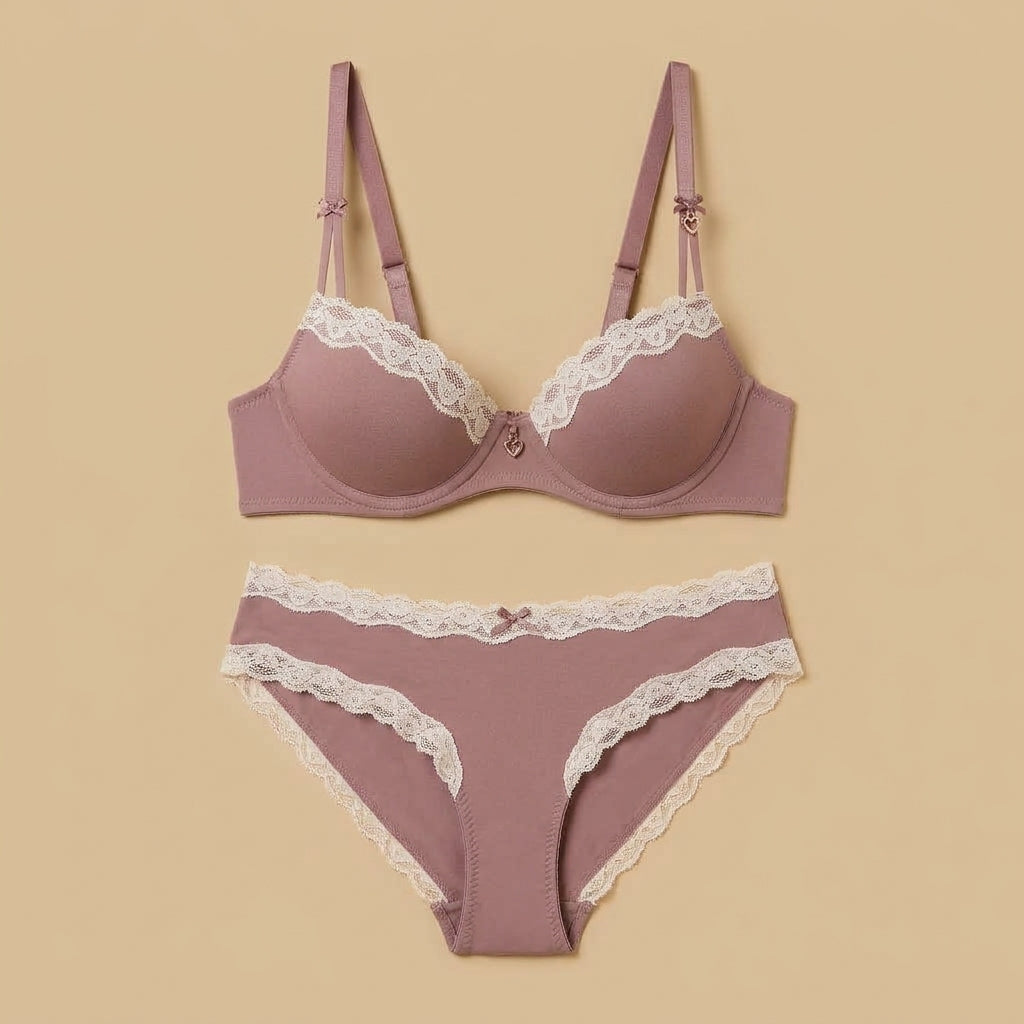 Lace Trim Demi Bra