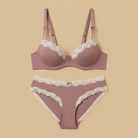 Lace Trim Demi Bra