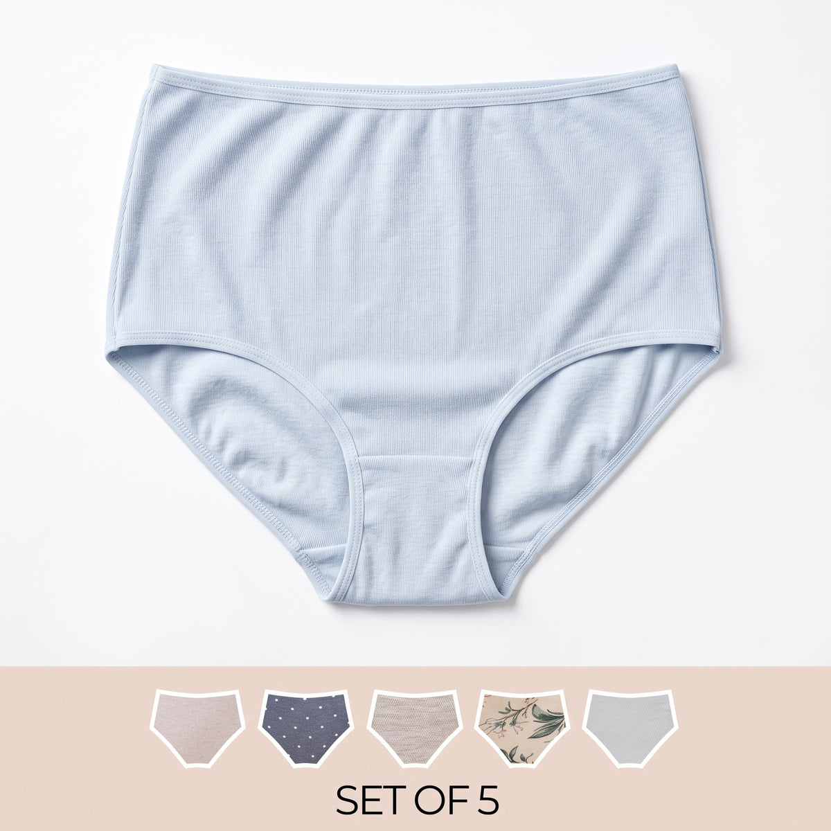 Pack of 5 - Assorted Full Briefs