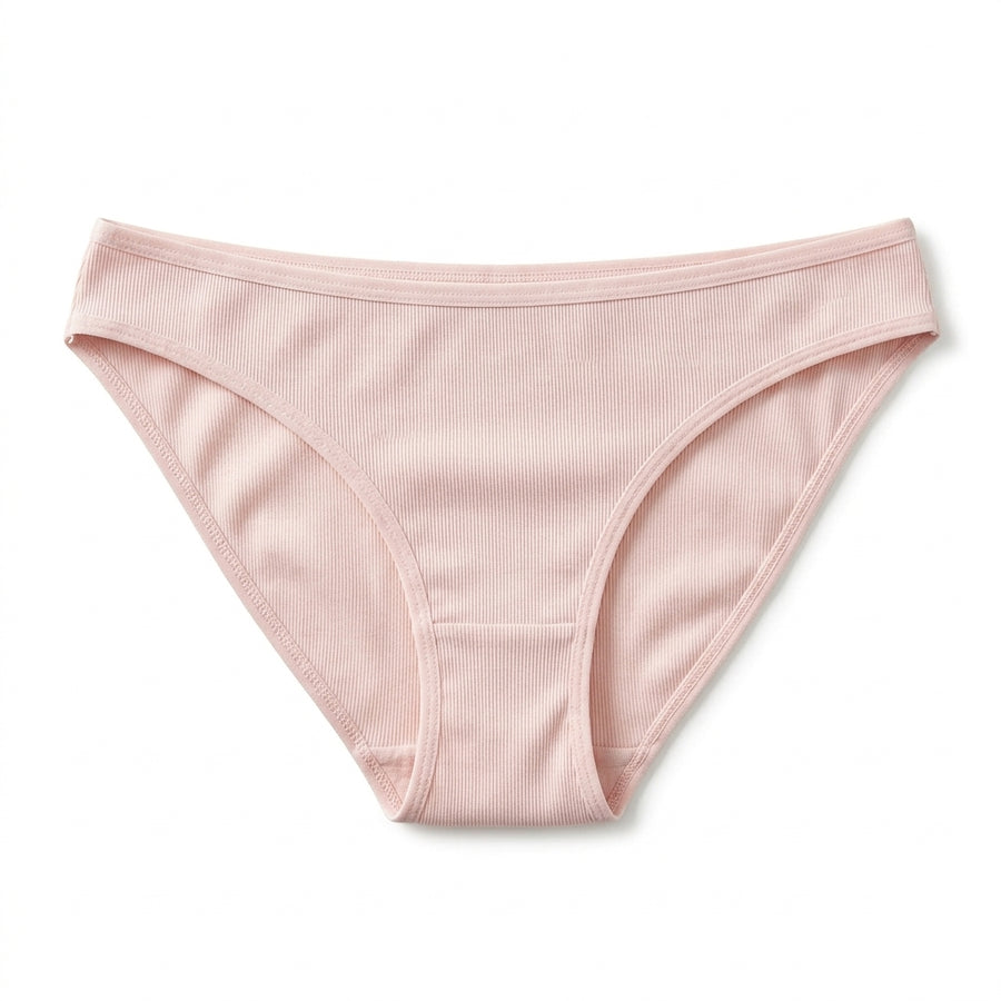Pack of 5 - Plain Bikini with Elasticised Waistband