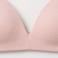 Ribbed Padded Non-Wired Comfort Bra
