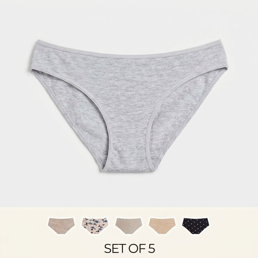 Pack of 5 - Assorted Bikini Briefs