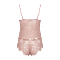 Lace Trim Babydoll with Briefs