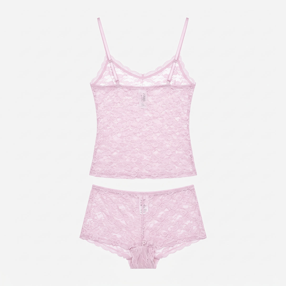 Lace Design 2-Piece Non-Padded Babydoll Set