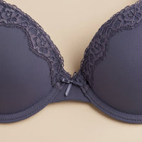 Pack of 2 - Lace Detail Push-Up Wired Demi Bra
